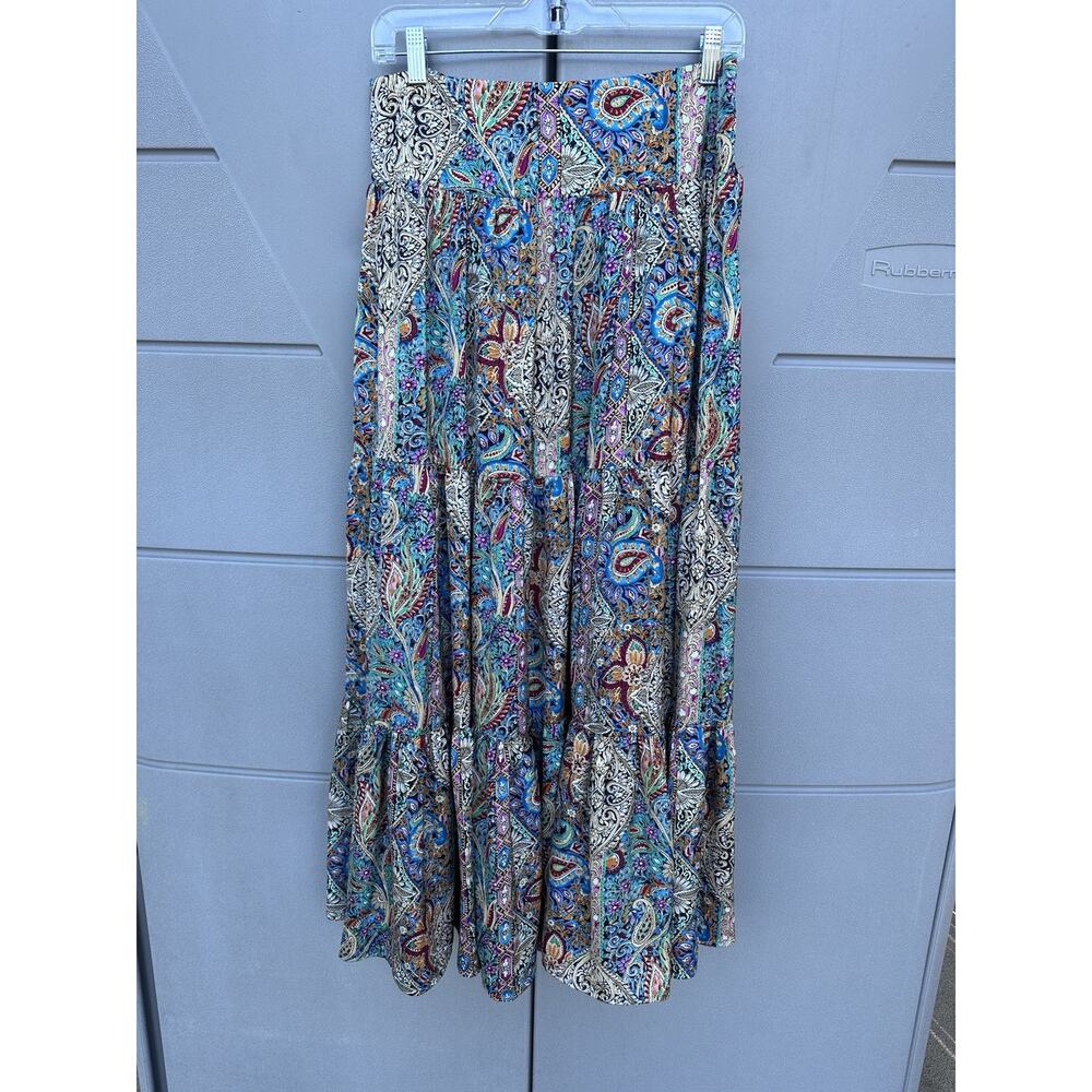 NATURAL LIFE Multicolor Bohemian Maxi Skirt - Picture 5 of 14